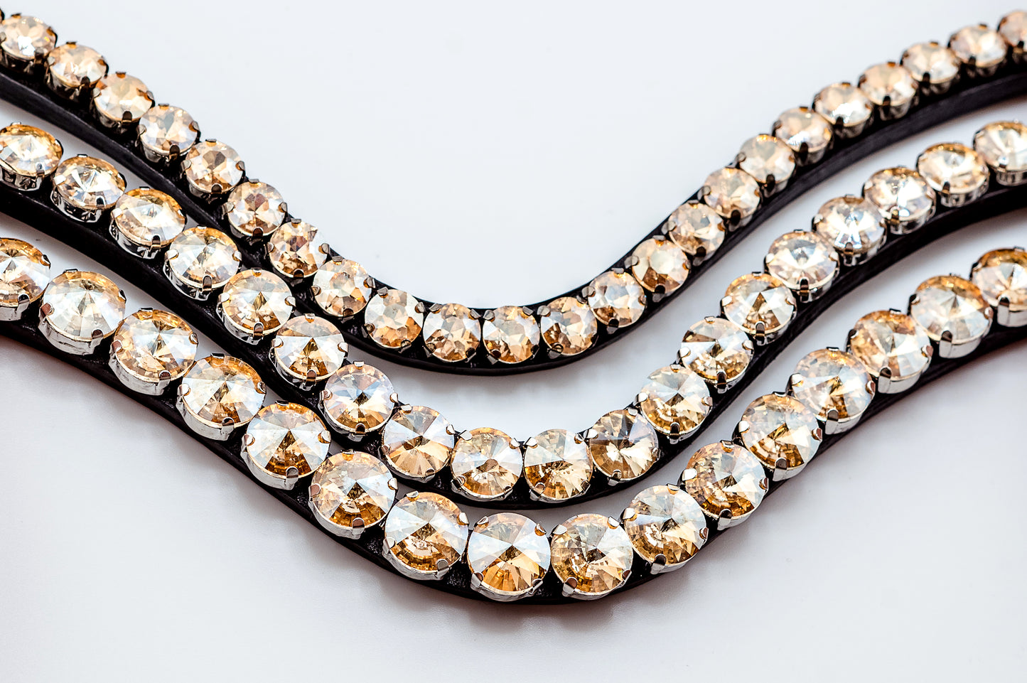 Horse browband Crystal Champagne by IBV Equine