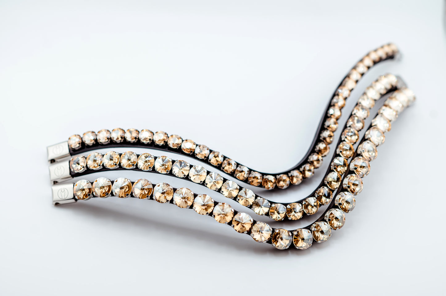 Horse browband Crystal Champagne by IBV Equine