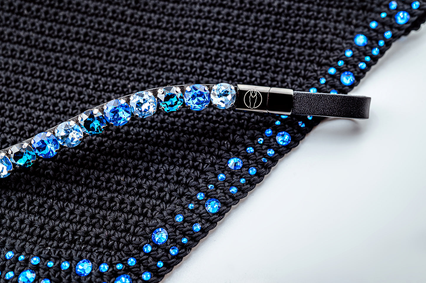 Horse browband Crystal Ocean Sky by IBV Equine
