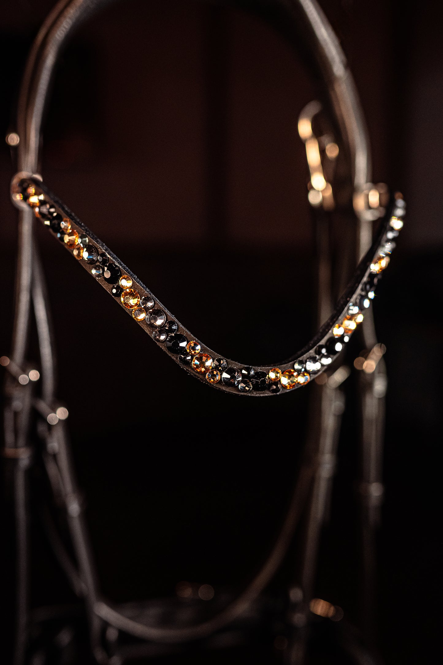 Horse browband Crystal mini Topaz by IBV Equine