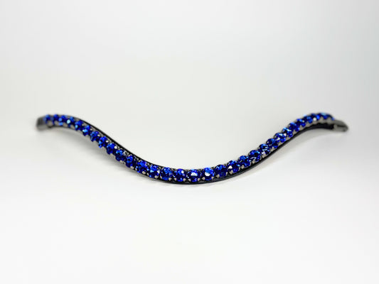 Horse browband Crystal Blue by IBV Equine