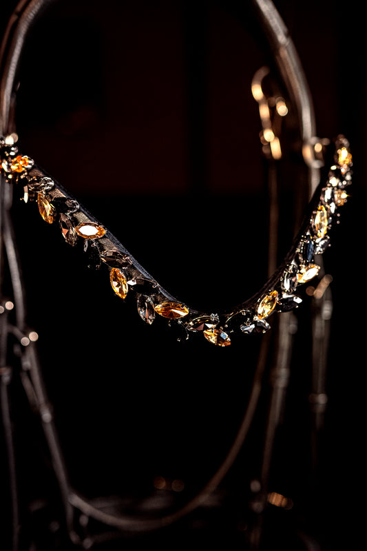Horse browband Aurora Topaz&nbsp; by IBV Equine