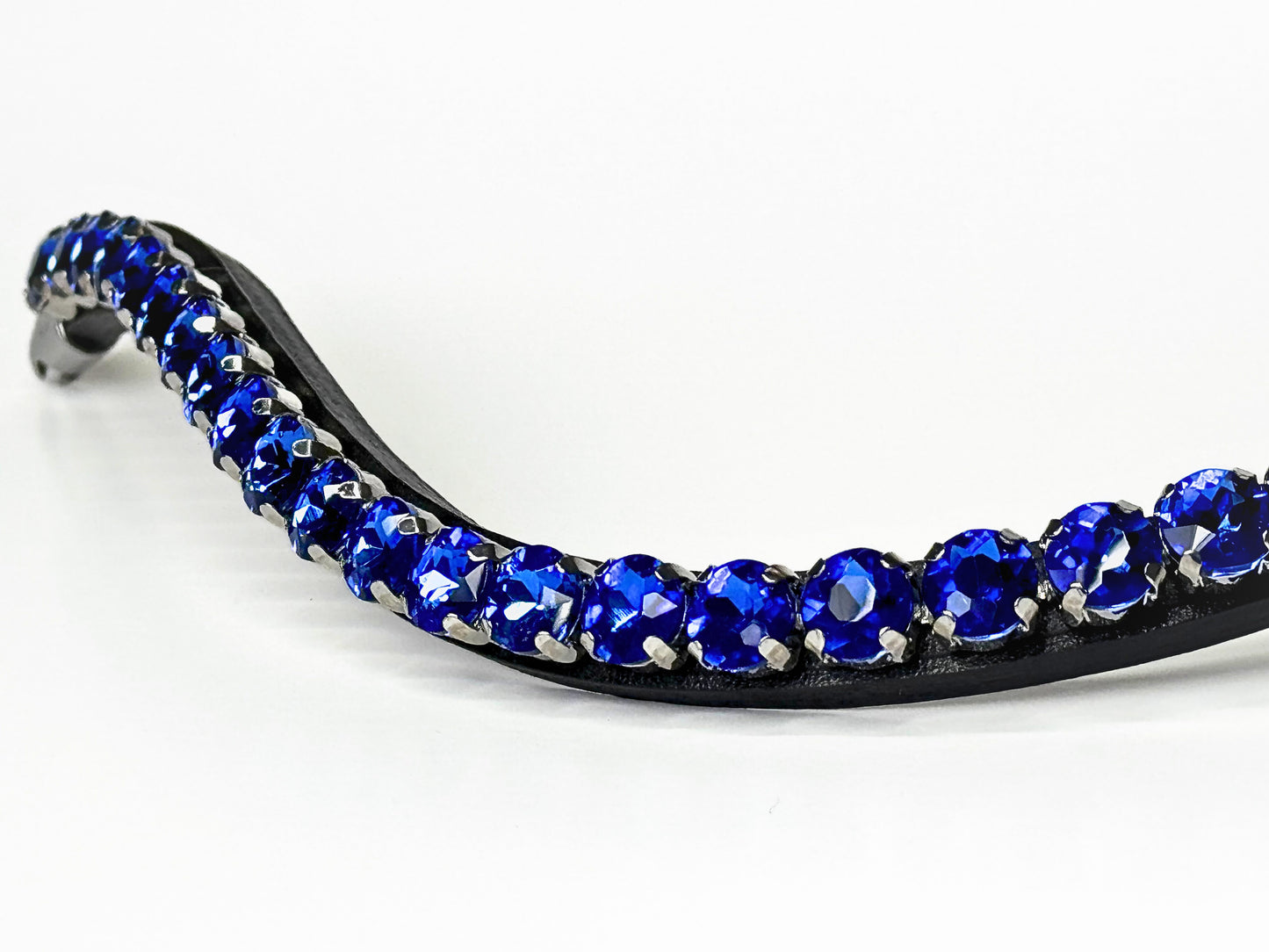 Horse browband Crystal Blue by IBV Equine