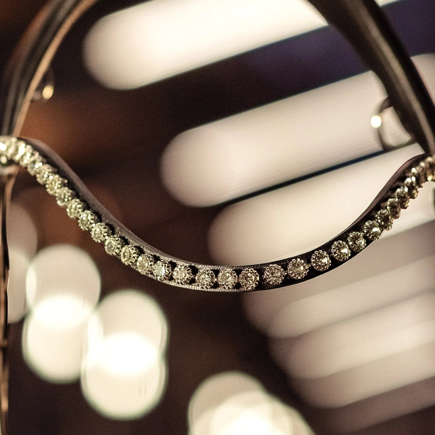 IBV EQUINE Crystal White Diamond Lacy S browband
Horse browband Crystal White  by IBV Equine
While stunning with timeless white lab diamonds, this collection offers boundless creative freedom. You can effortlessly replace them with vibrant colored diamonds, allowing for endless combinations. With over 25 colors and 4 browband shapes and stone size to choose from, you have the ultimate ability to design a piece that perfectly reflects your unique style and vision.